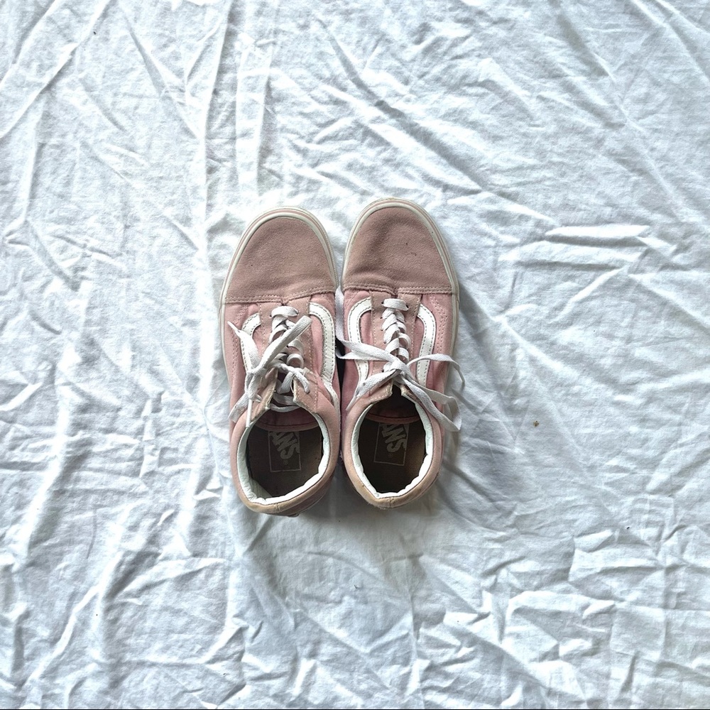 pink old skool vans